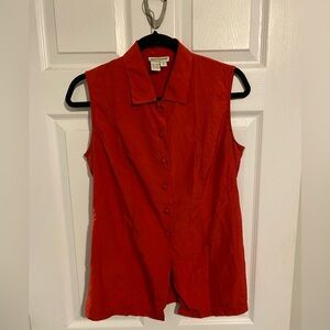 100% Silk Ann Taylor Sleeveless Button up